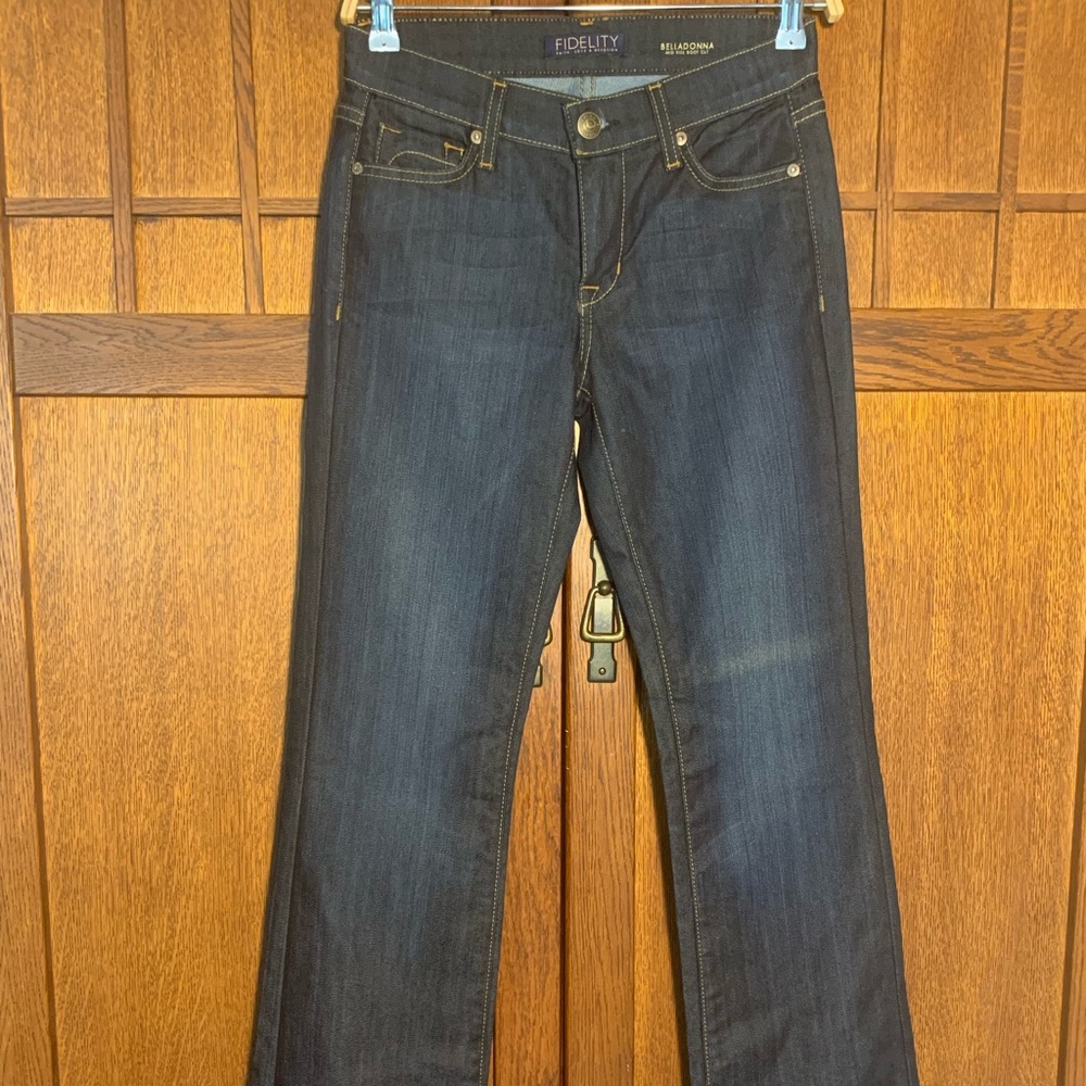 Fidelity Belladonna mid rise boot cut jean